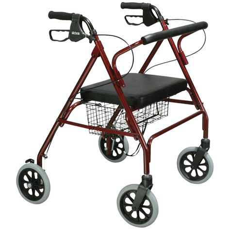Heavy Duty Bariatric Rollator Walker With Large Padded Seat 171930