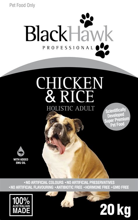 Black Hawk Adult Dog Chicken And Rice 20kg Pets Pantry