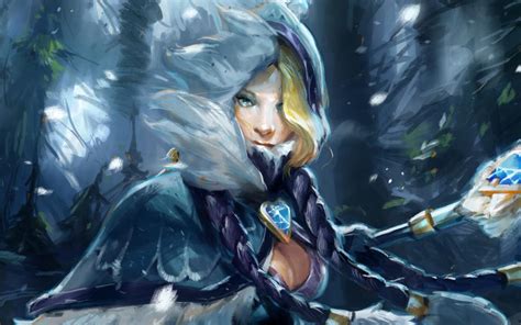 Dota 2 crystal maiden очистить. Dota 2 Crystal Maiden Snowdrop Set wallpaper | games ...