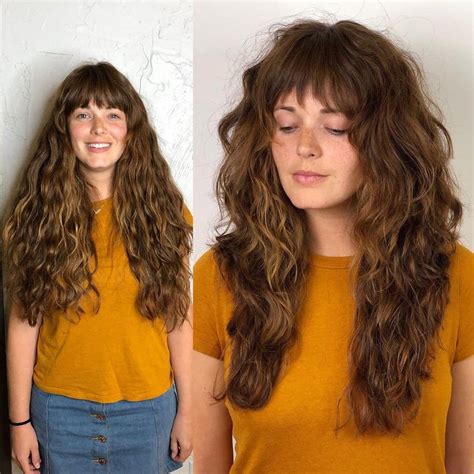 Perfectly Flattering Long Hairstyles With Bangs Stylesrant In