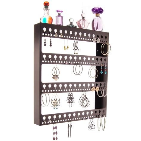 Angelynns Wall Mount Large Earring Holder Hanging Jewelry Organizer