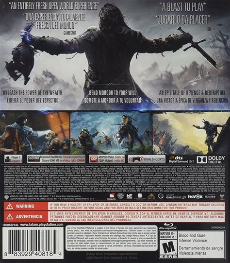 Middle Earth Shadow Of Mordor Game Of The Year Edition Box Shot For PlayStation GameFAQs