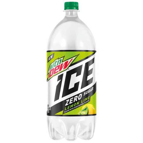 Mountain Dew Ice Zero Sugar Lemon Lime Flavor Low Calorie Soda