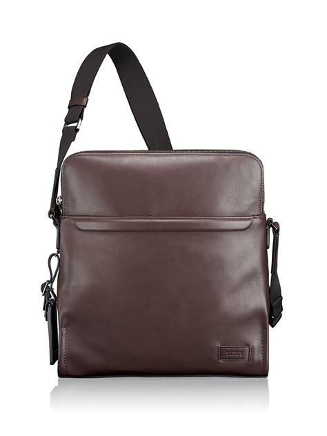 Tumi Harrison Stratton Leather Crossbody Bag In Brown For Men Lyst