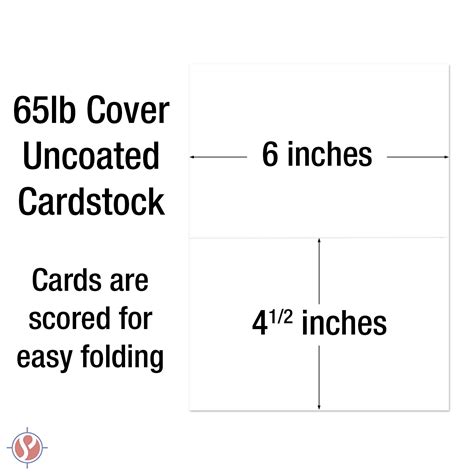 Blank Foldover Card Size A6 45″ X 6″ Bulk And Wholesale Fine