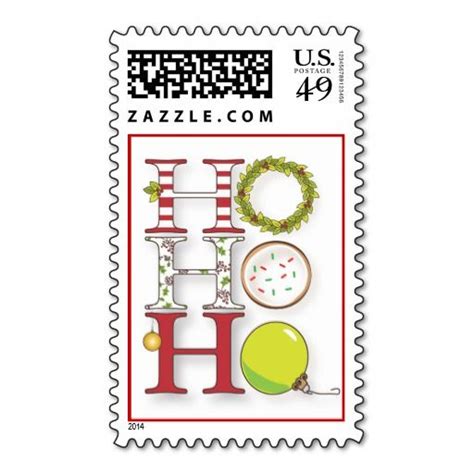 Ho Ho Ho Holiday Christmas Stamp Zazzle Christmas Stamps Christmas Holidays Stamp