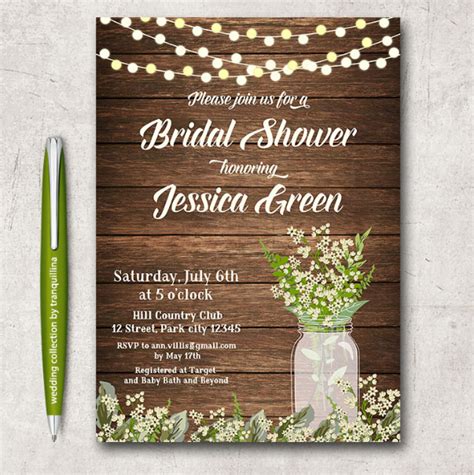 Diy unique bridal shower invitations for free with designcap's bridal shower invitation maker. 14 Printable Bridal Shower Invitations Examples ...