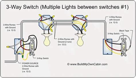 3 Way Switch Multiple Lights Between Switches Light Switch Wiring