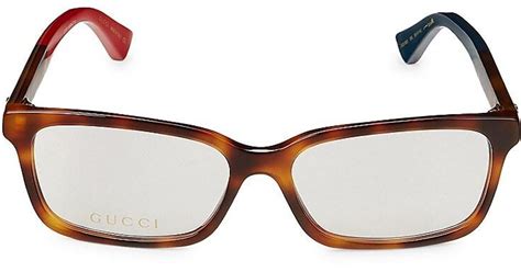 Gucci 55mm Rectangular Optical Glasses Lyst