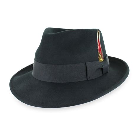 Belfry Gangster 100 Wool Stain Resistant Crushable Dress Fedora In