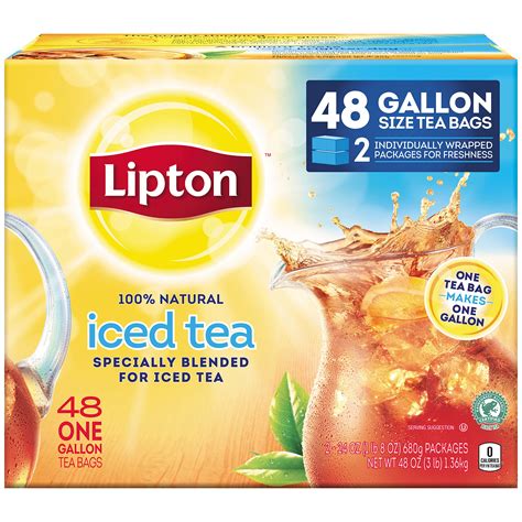 Lipton Iced Tea Bags Gallon Size 48 Ct Pack Of 48 41000402920 Ebay