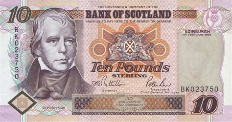 Bank Of Scotland 10 Pounds 1995 2006 Series Exchange Yours