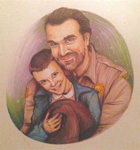 A New Daughter A New Papa Eleven And Chief Jim Hopper From