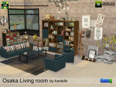 The Sims Resource Osaka Living Room By Kardofe • Sims 4 Downloads