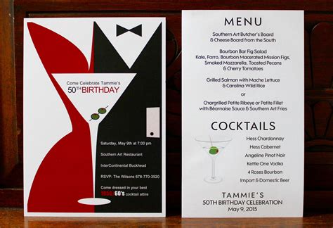 See more of this party here! Mad Men Themed 50th Birthday Party Invitation - By The ...