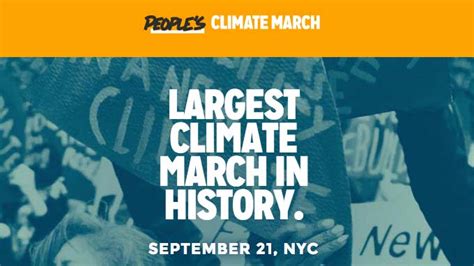 Peoples Climate March Sunday September 21st 2014 The Millennium