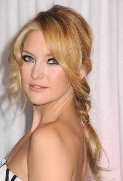 Sexy Low Braided Hairstyle From Kate Hudson Hairstyles Weekly