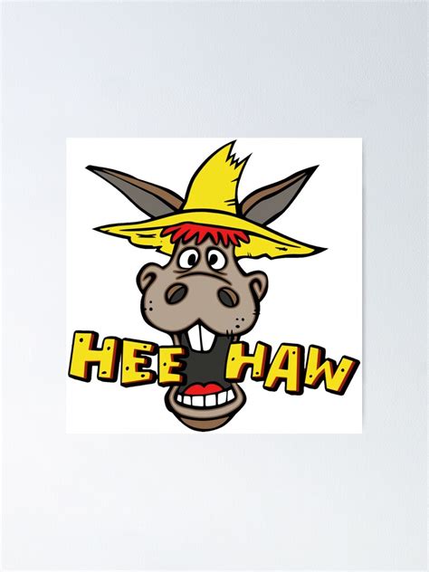 Hee Haw Logo Poster For Sale By Novinov Redbubble