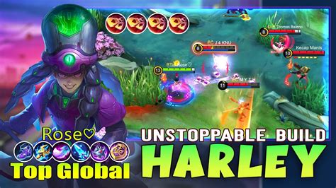 Harley Unstoppable Build Top Global Harley By Rose♡ ~ Mobile Legends