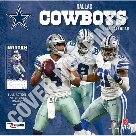 Dallas Cowboys 2019 12x12 Team Wall Calendar Other