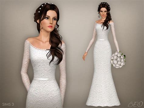 Beos Wedding Dress 47 Dress Sims 3 Wedding Sims 4 Wedding Dress