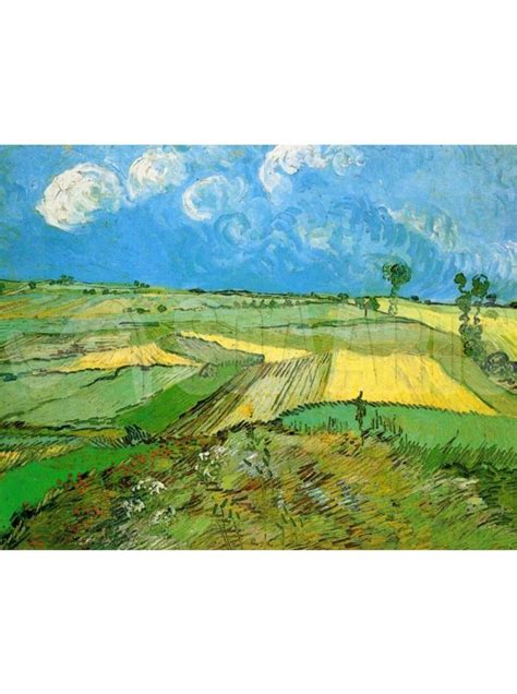 Wheat Fields At Auvers Under Clouded Sky By Vincent Van Gogh Famous