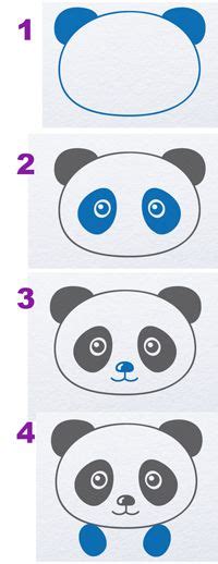 How To Draw Panda With Birthday Cake Panda Drawing Panda Painting