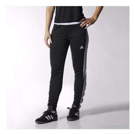 Adidas Tiro 15 Climacool Jogger Pants Zipper Pockets Black With White