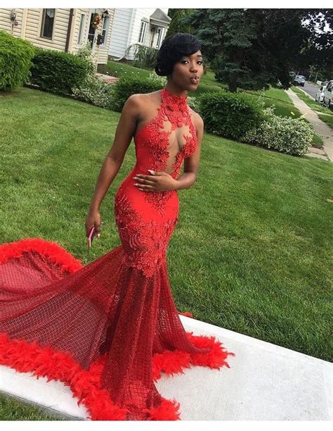 Queena Prom Girl Dresses Backless Prom Dresses Red Mermaid Prom Dress