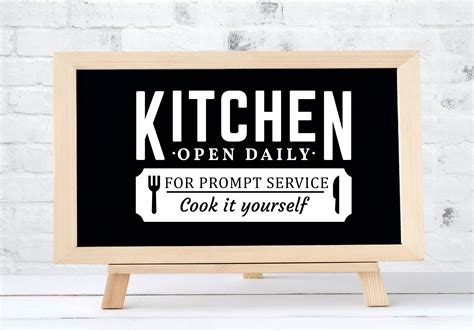 Free Kitchen Sign SVG PNG EPS DXF By Caluya Design