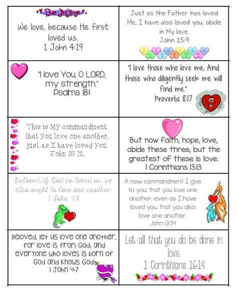 Are you looking for free printable verses for cards ? Printable Bible Verse Valentine Cards | Ministry-To-Children