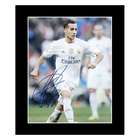 Signed Lucas Vazquez Photo Display Real Madrid Autograph