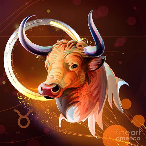 Horoscope Signs Taurus Digital Art By Peter Awax Fine Art America