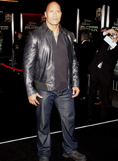 Dwayne Johnson Leather Jacket Leathercult Genuine Custom Leather