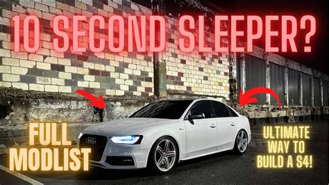 b8 5 audi s4 complete and full mod list walkaround youtube
