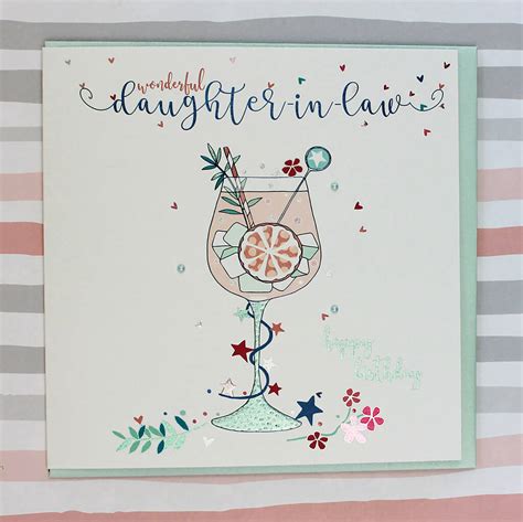 Daughter In Law Luxurious Birthday Card By Molly Mae