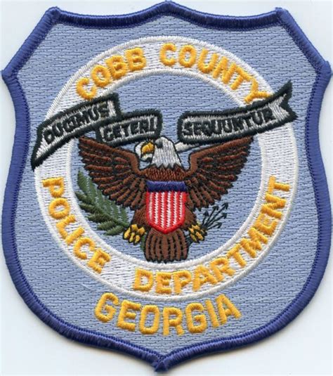 Cobb County Georgia Ga Police Patch Ebay