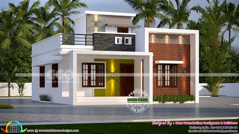 Beautiful Small Budget House 1200 Sq Ft Kerala Home Design And Floor
