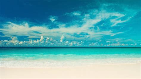 Blue Sky Over Turquoise Sea Image Abyss