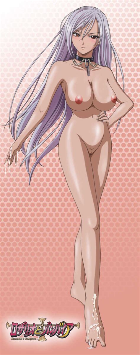 Akashiya Moka Inner Moka Rosariovampire Silver Hair Highres Nude
