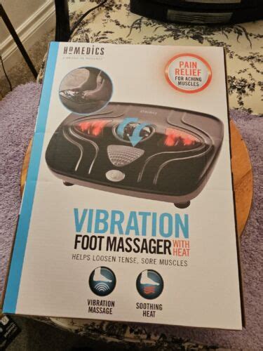 New Homedics Vibration Foot Massager With Heat Fmv 400hj Bk Ebay