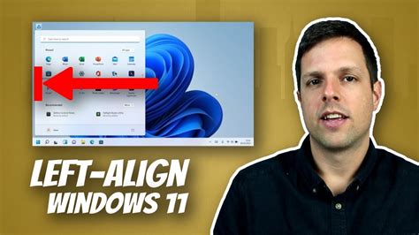 How To Left Align The Start Menu In Windows 11 Youtube