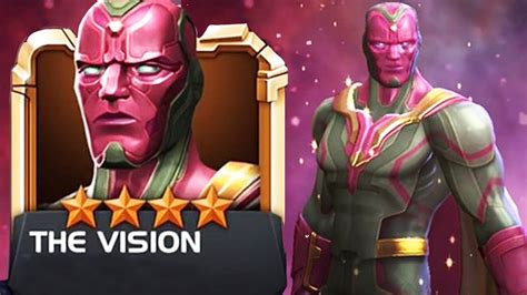 Marvel Contest Of Champions 4 Star Vision Level Up Youtube