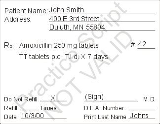 Sample Prescription
