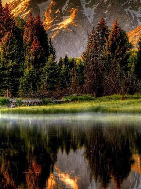 Free Download Reflected Mountain Scene Best Nature Wallpapers