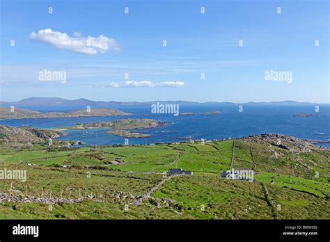 Panoramic View Of Ballinskelligs Bay Atlantic Ocean Ring Of Kerry