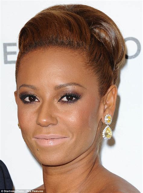 Mel B Goes Overboard With The Pale Pink Lipstick As She Heads To Elton