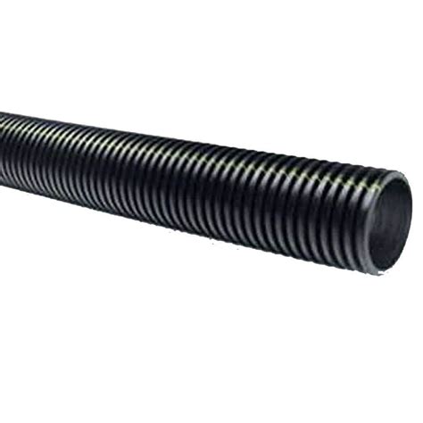 4 In X 10 Ft Corrugated Hdpe Drain Pipe Solid With Bell End 4540010