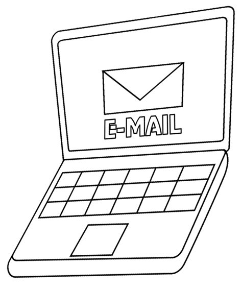 Laptop coloring pages | Coloring pages to download and print