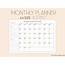 Monthly Planner Organizer To Do List Printable 